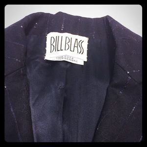 Bill Blass sequin fitted blazer